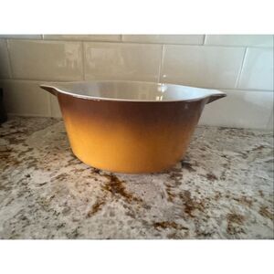 Pyrex 70’s bowl ombré farmstead old orchard 474-B casserole dish kitchen vintage